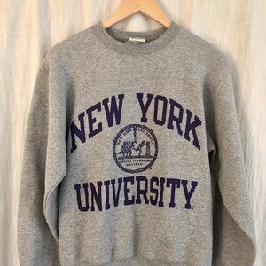 NYU Fleece-lined Crewneck Sweatshirt